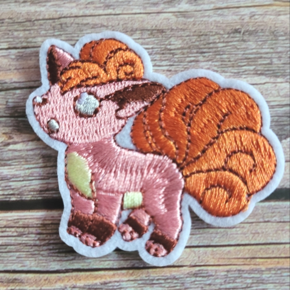 Vulpix Pokémon Adorable Nintendo Gameboy Embroidered Iron On Patch